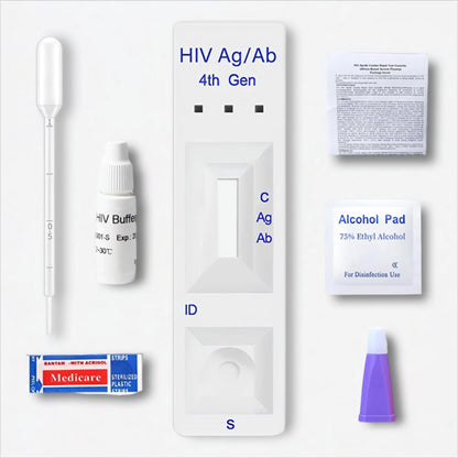 HIV Ab & P24 Ag Test Cassette (4th Generation)