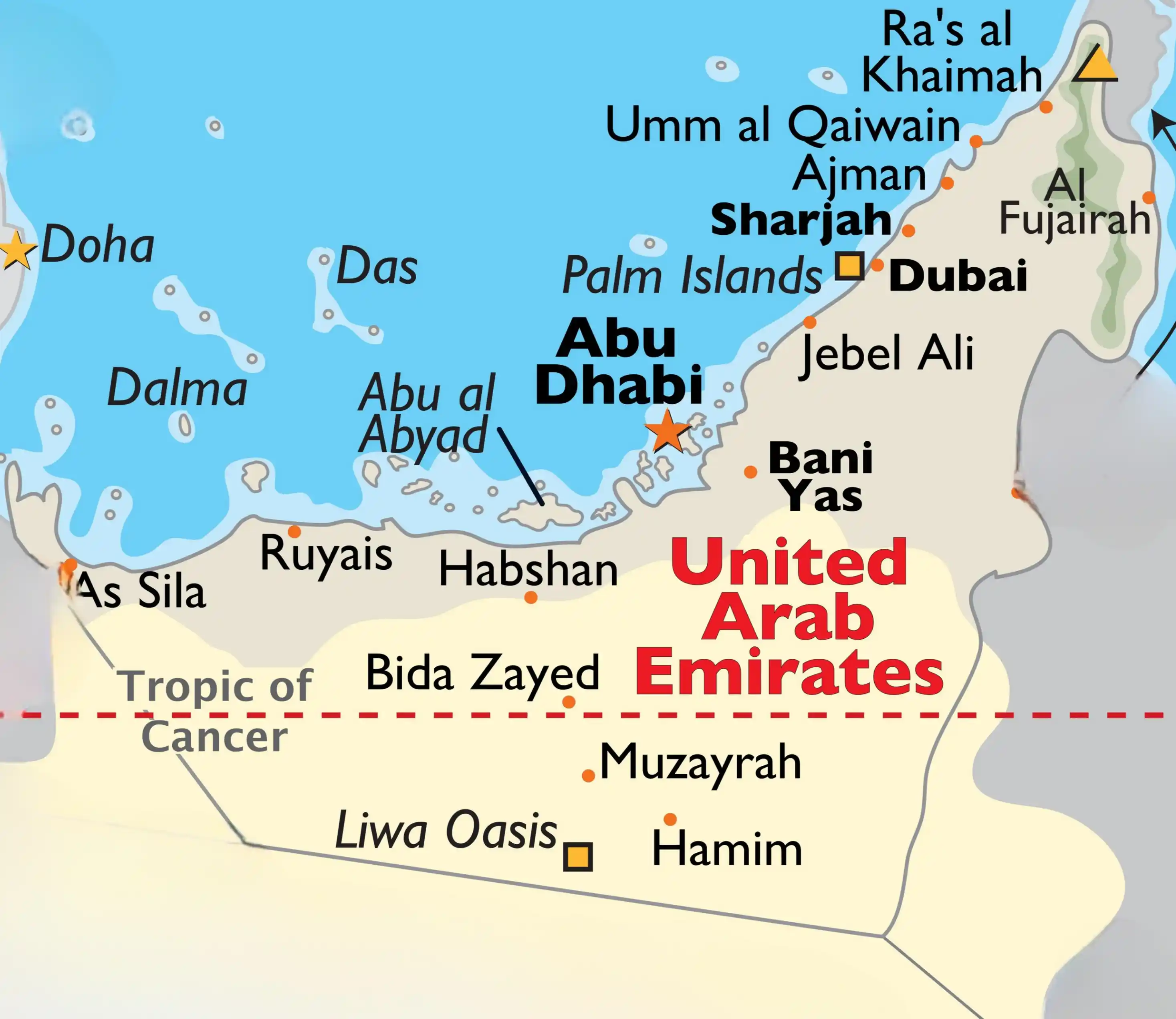 UAE Delivery Coverage Map