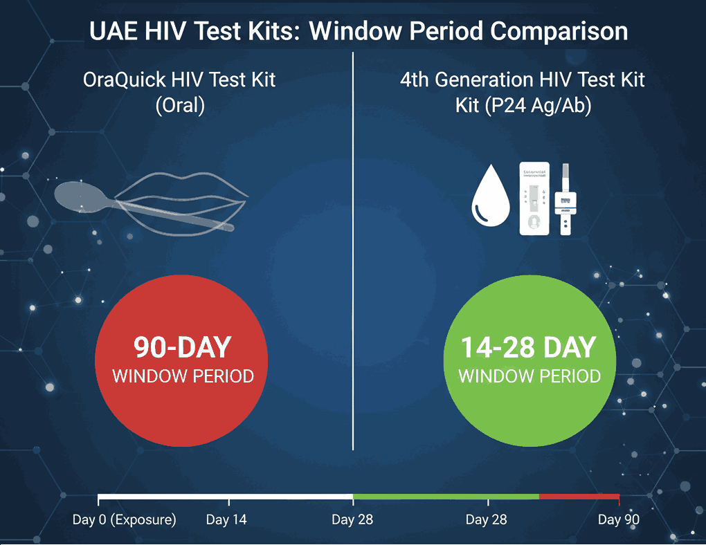 OraQuick vs. 4th Gen HIV Test Kit: Why the P24 Antigen Test is the Smarter Choice in the UAE