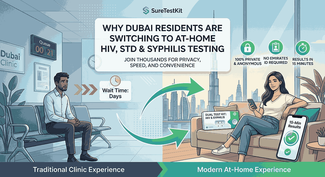 Why Dubai Residents are Switching to at-Home Rapid HIV, STD & Syphilis Testing