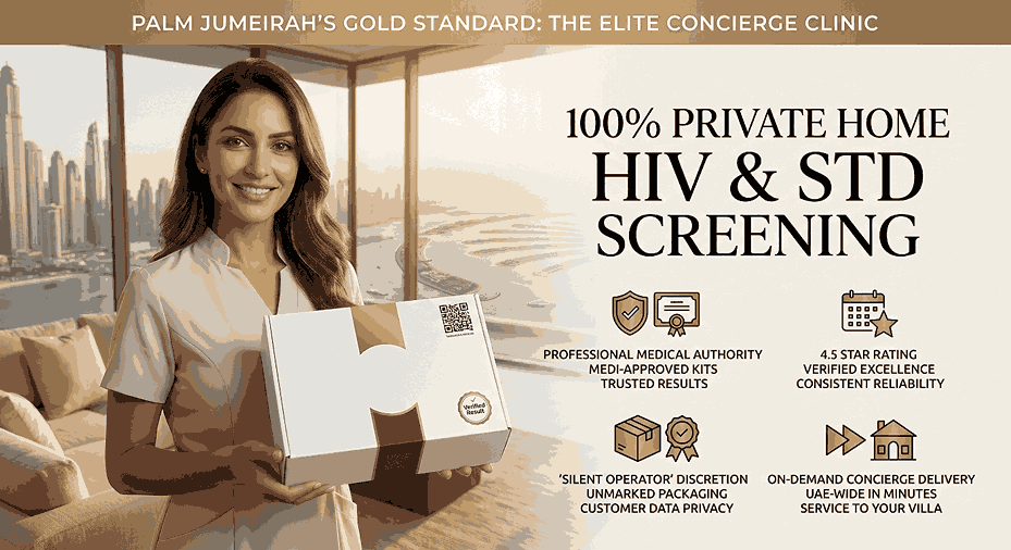Elite Home HIV & STD Screening for Palm Jumeirah’s High-Profile Residents