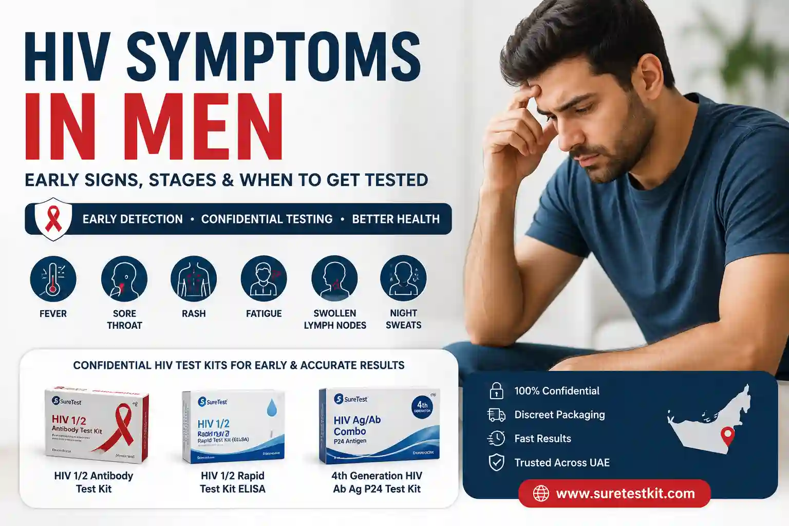 HIV Symptoms in Men: Early Signs, Stages & When to Get Tested in UAE