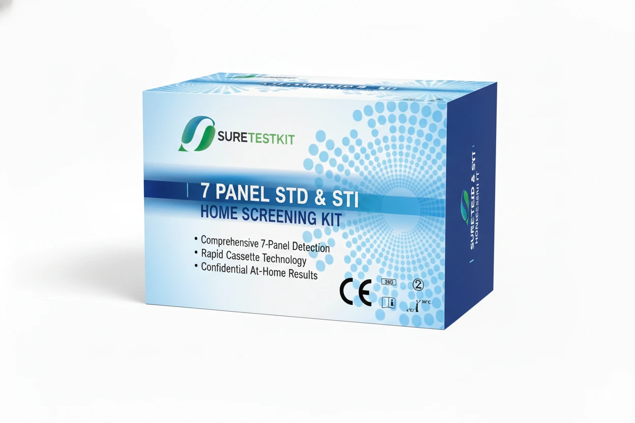 7 Panel STD Test Cassettes - Medical Grade Test Kit UAE
