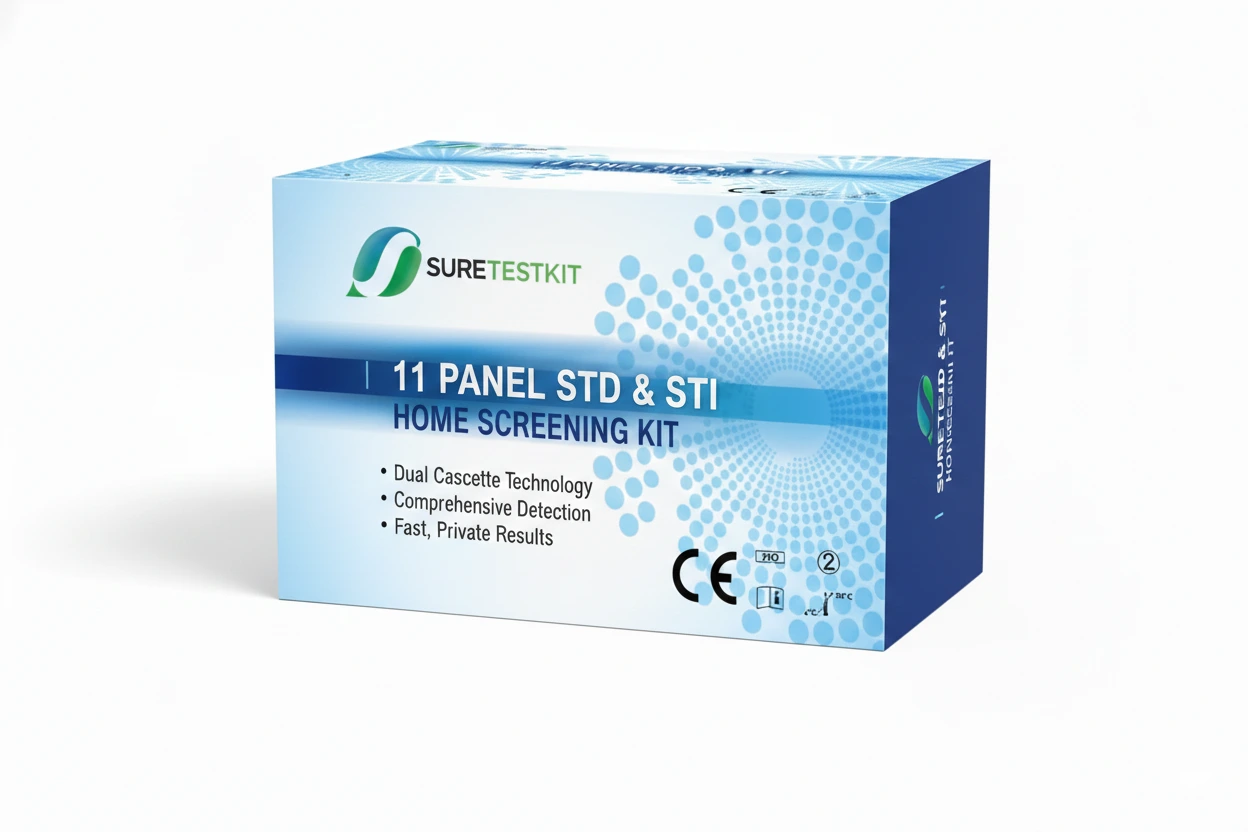 11 Panel STD + STI Test Cassettes - Medical Grade Test Kit UAE
