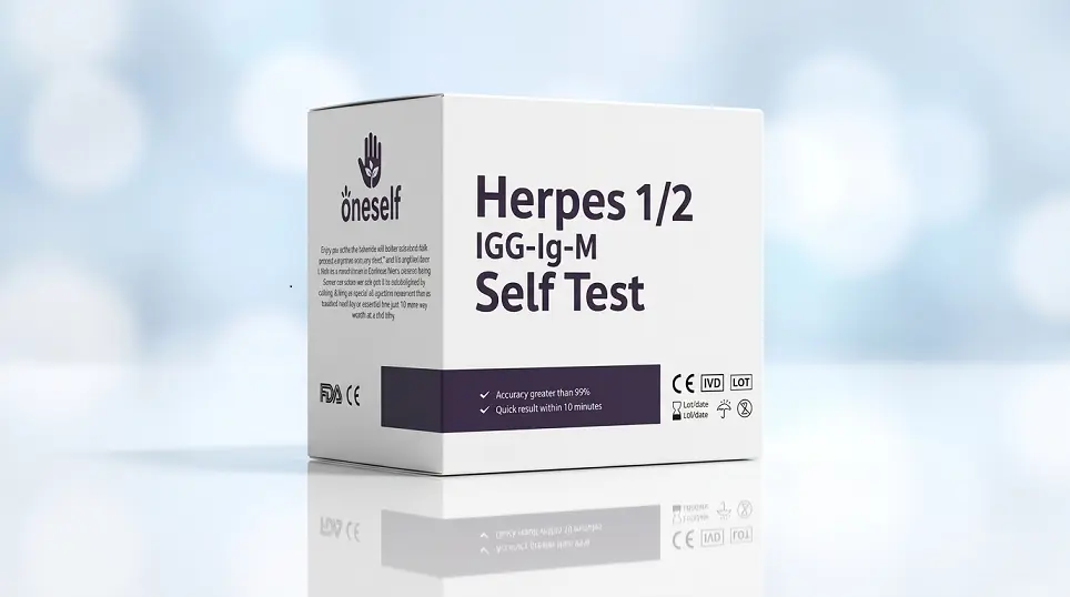 Herpes 1/2 IgG & IgM Test Kit  - with fast delivery in Dubai UAE